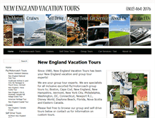 Tablet Screenshot of newenglandvacationtours.com